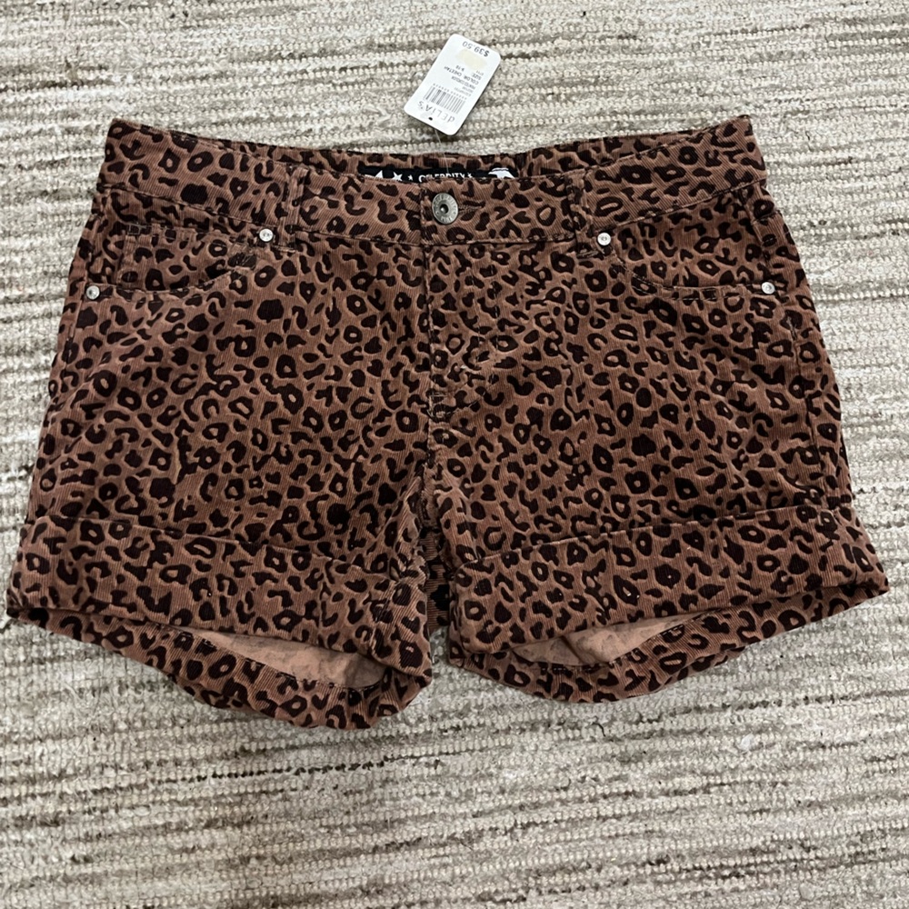 Celebrity Pink Brown Animal Print shorts